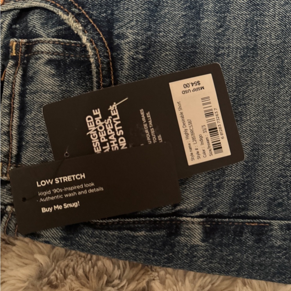 Silver Jeans Blue Distressed Jean Shorts - Picture 3 of 4